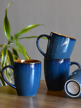 Anjum Set of 4 Mugs, Blue
