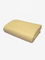 Nora Yellow Quilted Cotton Gauze Bedspread