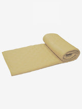 Nora Yellow Quilted Cotton Gauze Bedspread