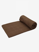 Aliza Brown Quilted Cotton Voile Bedspread