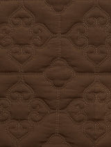 Aliza Brown Quilted Cotton Voile Bedspread