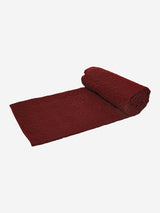 Aliza Plum Quilted Cotton Voile Bedspread