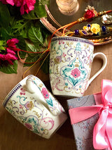Charbagh Set of 2 Mugs, Multicolour