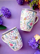 Charbagh Set of 2 Mugs, Multicolour