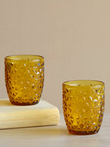 Gazal Ochre Tumblers Set of 6