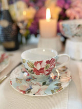 Gulbano 12 Pieces Cup & Saucer Set, Blue