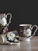 Gulbano Set of 4 Mugs, Charm, Black