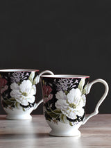 Gulbano Set of 4 Mugs, Charm, Black