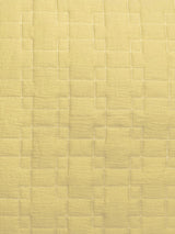 Nora Yellow Quilted Cotton Gauze Euro Sham