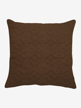 Aliza Brown Quilted Cotton Voile Euro Sham