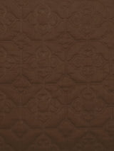 Aliza Brown Quilted Cotton Voile Euro Sham
