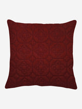 Aliza Plum Quilted Cotton Voile Euro Sham