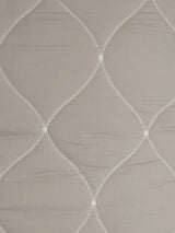 Nusrat Grey Quilted Cotton Voile Euro Sham