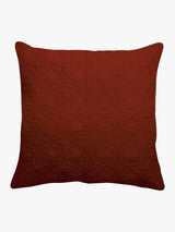 Gulfam Plum Quilted Cotton Voile Euro Sham