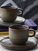 Seher 12 Pieces Cup & Saucer Set, Green