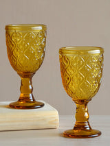 Sitara Ochre Goblets Set of 6