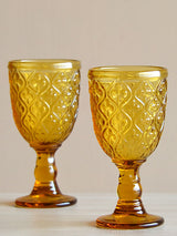 Sitara Ochre Goblets Set of 6