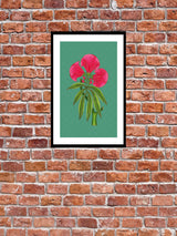 Bagh E Shalimar Gul Wall Art (Green)