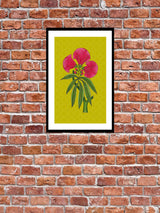 Bagh E Shalimar Gul Wall Art (Yellow)